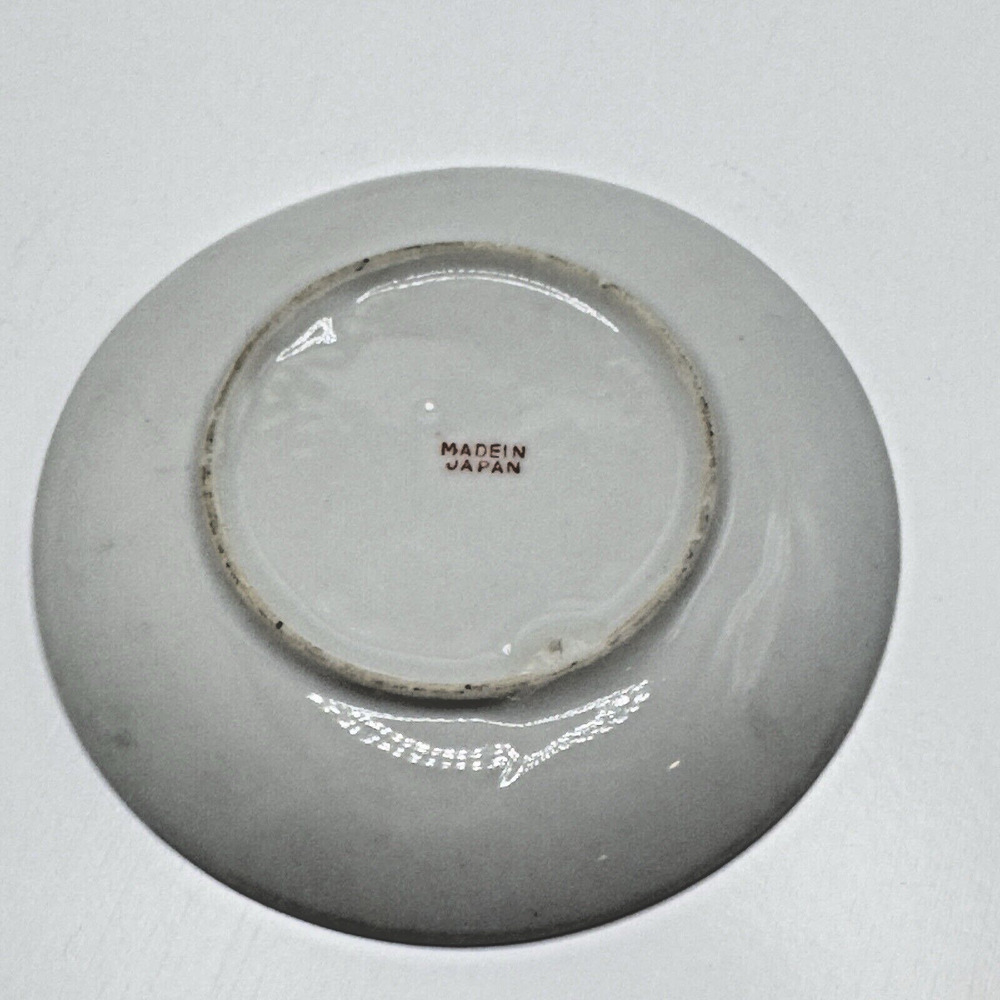 Vintage Geisha Lithophane Dragonware Small Teacup & Saucer Moriage Black Japan - Picture 6 of 16